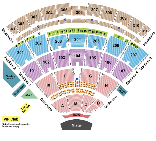 Jones Beach Theater Jones Beach Theater Seating Chart